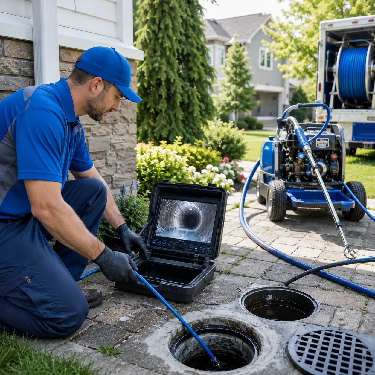 Outdoor drain cleaning professionals serving Kresgeville, PA